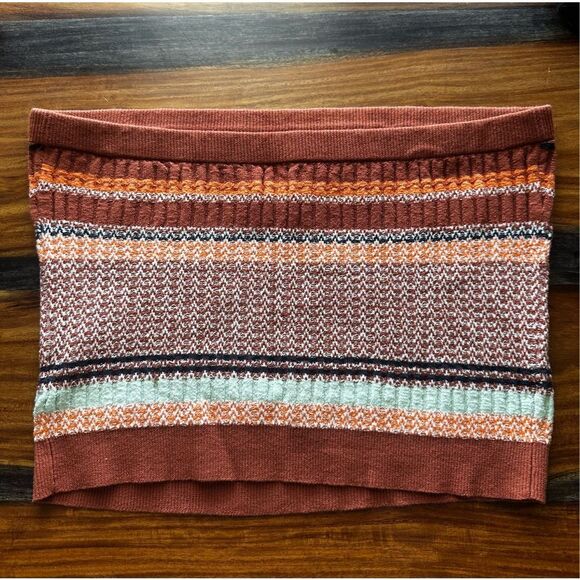 Aerie Knit Striped Tube Top Size Medium Boho Striped - Picture 3 of 5
